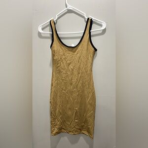 American Apparel stretchy gold dress (XS)